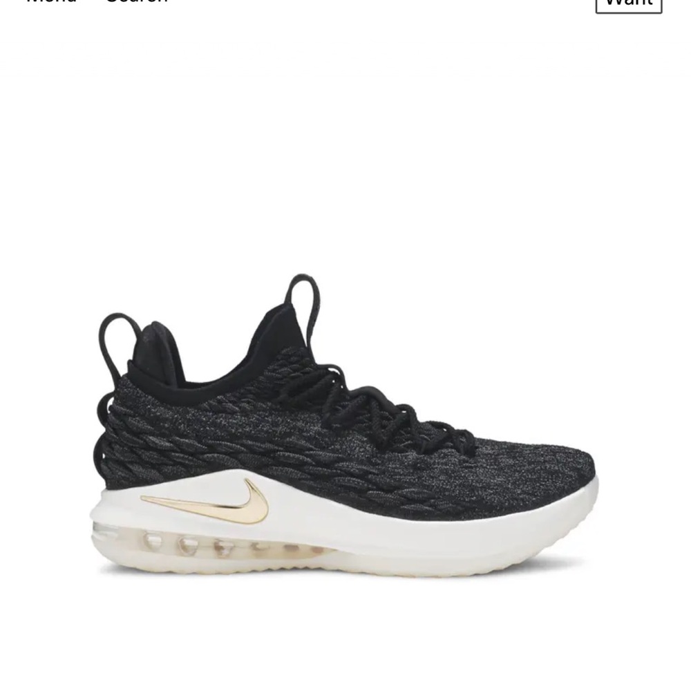 Nike LeBron 15 Low 'Metallic Gold size 12 2018